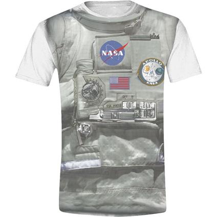 T-Shirt Unisex Tg. S. Nasa Spaceman Costume Men White