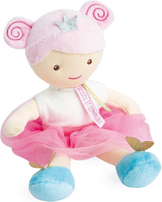 Doudou et Compagnie DC3531 - Bambola in tessuto Emma, 30 cm, rosa - 2