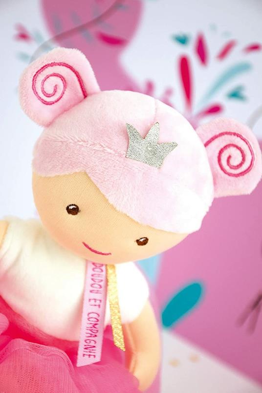 Doudou et Compagnie DC3531 - Bambola in tessuto Emma, 30 cm, rosa - 4