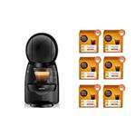 KRUPS YY4511FD Macchina per caffè espresso Nescafé Dolce Gusto Piccolo XS grigia + 6 scatole di capsule Nescafé Dolce Gusto Bio Perù