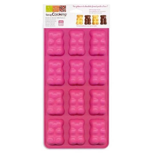 Stampi orsetto marshmallow-cioccolato - ScrapCooking - Idee regalo