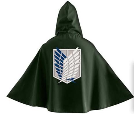 Mantello Attack On Titan - Official Green