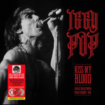 Kiss My Blood Live In Paris 199 (Vinyl Red & White Splatter Limited) (RSD 2020) - Vinile LP di Iggy Pop