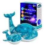 Lampada Proiettore Tranquil Family Whale Balena E Cucciolo Con Luci E Suoni Acqua Cloud B 7901-Wb