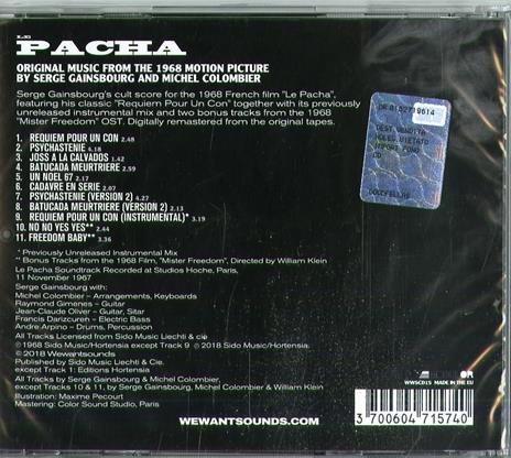 Le Pacha (Colonna sonora) - CD Audio di Serge Gainsbourg - 2