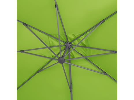 Ombrellone decentrato in alluminio SUN 4 - Rettangolare - 3 x 4 m - Verde - Piastrelle incluse - 2