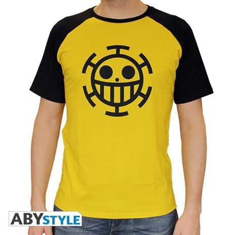 One Piece. T-shirt Trafalgar Law Man Ss Yellow. Premium Extra Small - 2