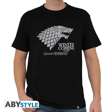 Game Of Thrones. Tshirt "Winter Is Coming" Man Ss Black. Basic