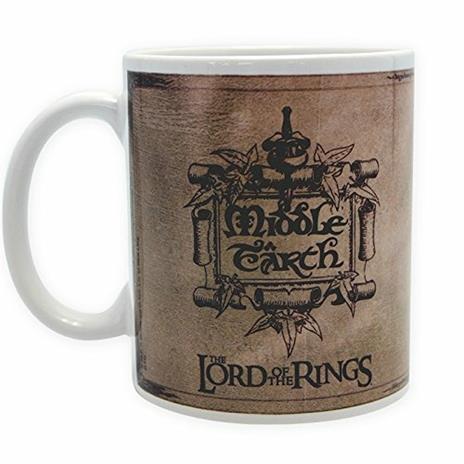 Tazza in Ceramica Lord of the Rings. Map. Con Scatola - 3