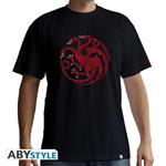 Game Of Thrones. T-shirt Targaryen Man Ss Black. Basic Small