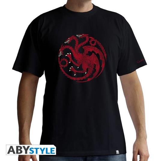Game Of Thrones. Tshirt "Targaryen" Man Ss Black. Basic