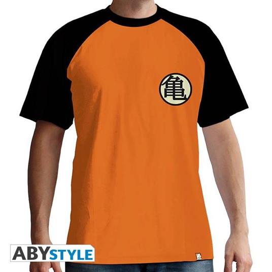 Dragon Ball. T-shirt Kame Symbol Man Ss Orange. Basic Medium