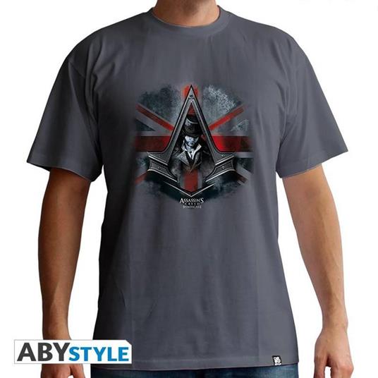 Assassin S Creed. T-shirt Jacob Union Jack Man Ss Dark Grey. Basic Large - 2