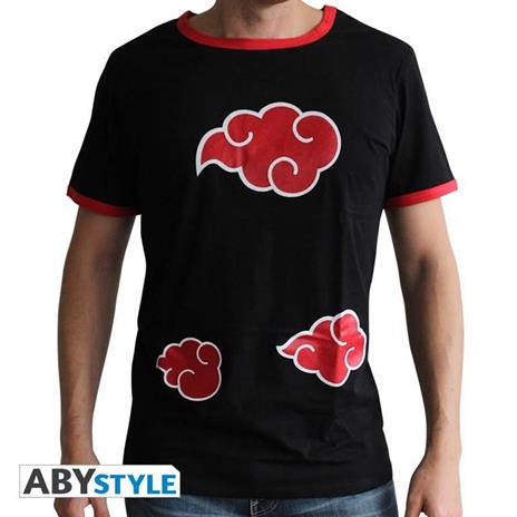 Naruto Shippuden. T-shirt Akatsuki Man Ss Black. Premium Extra Large
