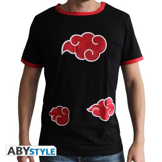 Naruto Shippuden. T-shirt Akatsuki Man Ss Black. Premium Medium