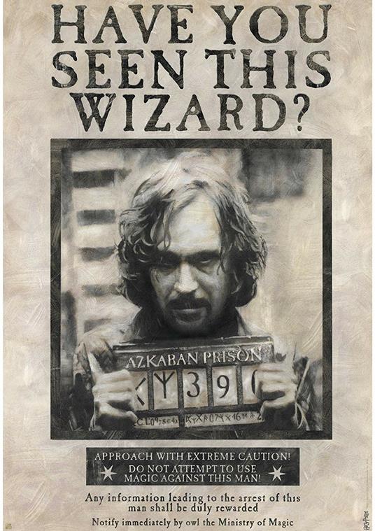 Poster Harry Potter Wanted Sirius Black - 3