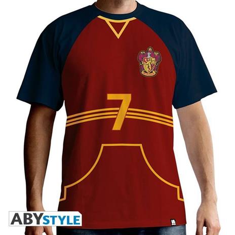 Harry Potter. T-shirt Quidditch Jersey Man Ss Red. Premium Large - 2