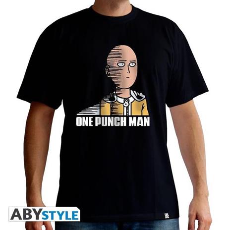 One Punch Man. T-shirt Saitama Fun Man Ss Black. Basic Large - 2