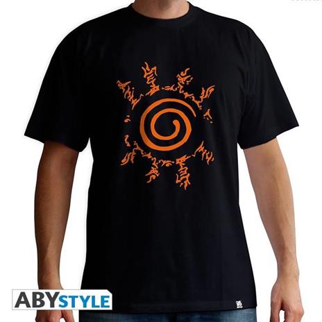Naruto Shippuden. T-shirt Seal Man Ss Black. New Fit Medium - 2