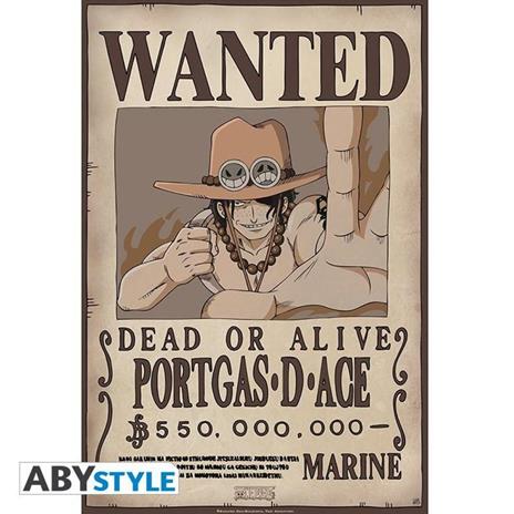 One Piece. Poster "Wanted Ace" (52X35) - 2