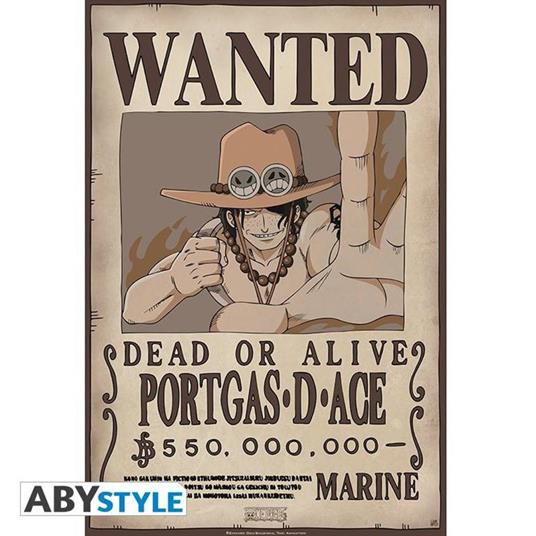 One Piece. Poster "Wanted Ace" (52X35)