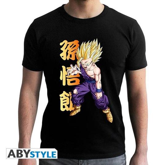 Dragon Ball. T-shirt Dbz/ Gohan Man Ss Black. New Fit Large