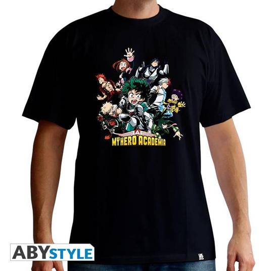 My Hero Academia. T-shirt Heroes Man Ss Black. Basic Double Xl - 2