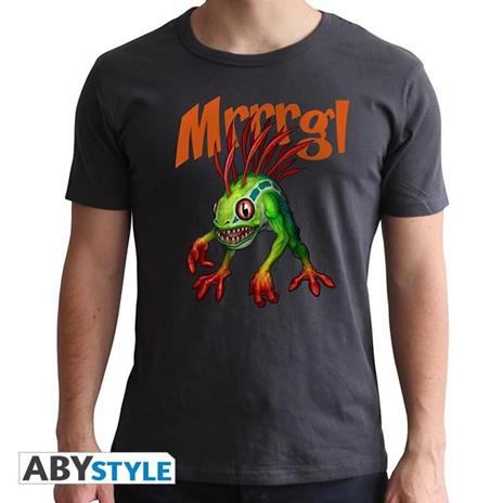 World Of Warcraft. T-shirt Murloc. Man Ss Dark Grey. New Fit Extra Small