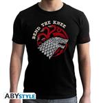 Game Of Thrones. T-shirt Bend The Knee. Man Ss Black. New Fit Double Xl