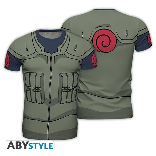 ABYstyle Naruto Shippuden Replica T Shirt Kakashi Kaki Uomo (XL)