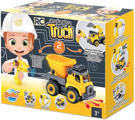 Buki GIOCATTOLO Camion da Cantiere RC, Giallo, 9020