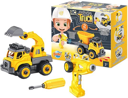 Buki GIOCATTOLO Camion da Cantiere RC, Giallo, 9020 - 3