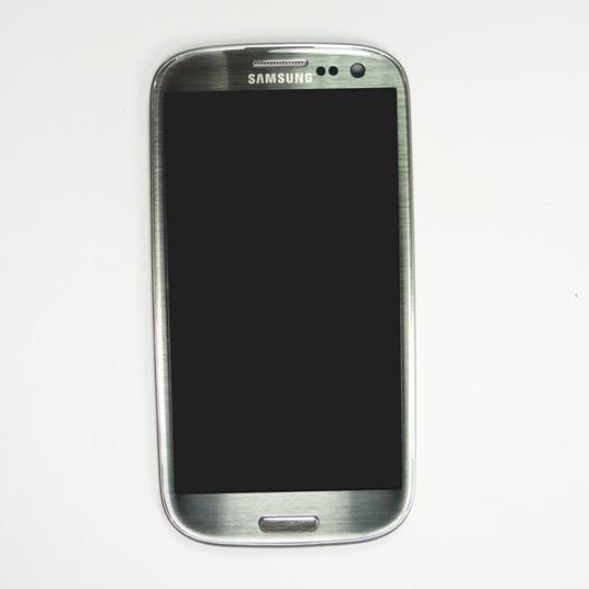 Schermo LCD Touch Screen per Samsung Galaxy S3 I9305 - Originale & completo con Frame - Grigio