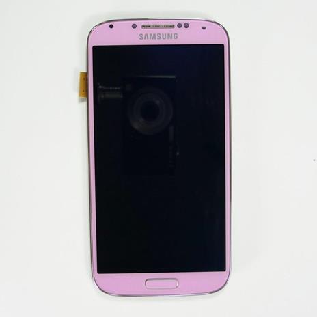 Schermo LCD Touch Screen per Samsung Galaxy S4 I9505 - Originale & completo con Frame - Rosa