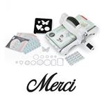 Macchina Sizzix Big Shot + Fustella di taglio 8 x 3,5 cm Merci (in francese)