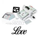 Macchina Sizzix Big Shot + Fustella di taglio 7,5 x 4 cm Love