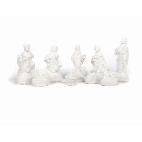 9 Stampi in lattice Santons - Presepio di Natale + Ceramica a freddo 1 kg - 2