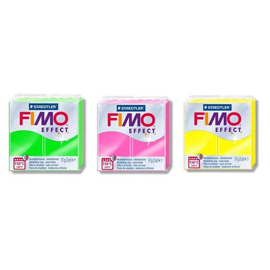 3 paste polimeriche effetto neon - giallo-fucsia-verde