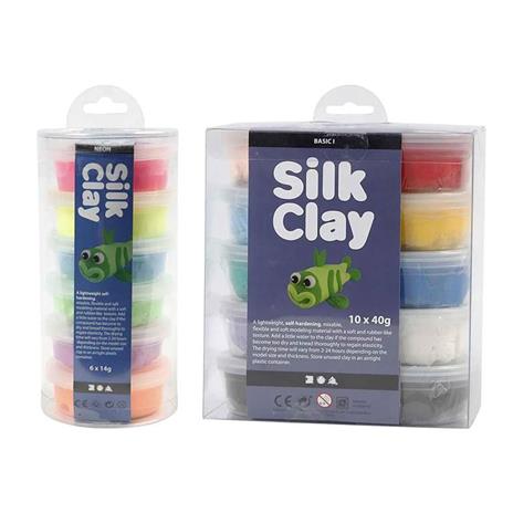 Plastilina 16 colori Silk Clay