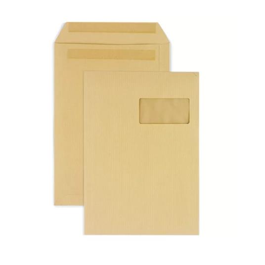 Astuccio in carta kraft con finestra - 22,9 x 32,4 cm