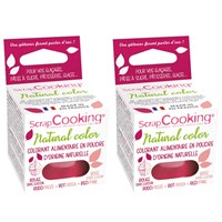 Colorante alimentare naturale in polvere 20 g - rosso-rosa