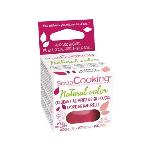 Colorante alimentare naturale in polvere 20 g - rosso-rosa - ScrapCooking -  Idee regalo | IBS
