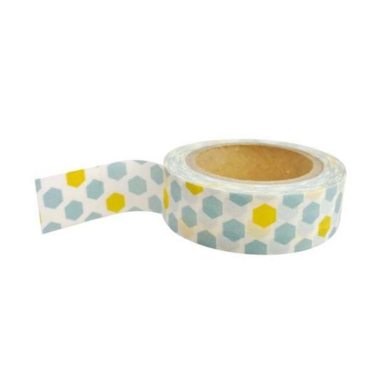 2 masking tape 10 m x 15 mm - blu e giallo - 2