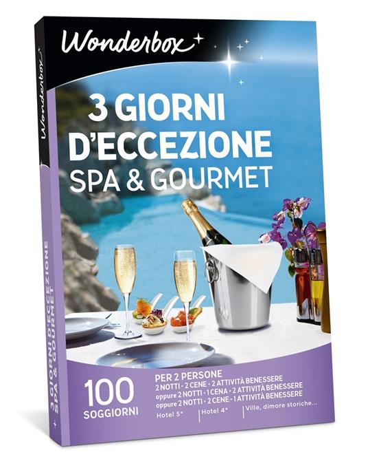 Cofanetto 3 Giorni D'eccezione Spa & Gourmet. Wonderbox - Wonderbox Italia  - Idee regalo | IBS