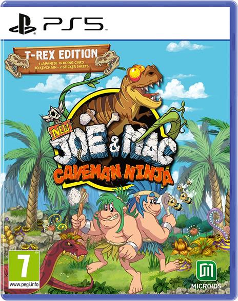 New Joe & Mac Caveman Ninja T-Rex Edition - PS5