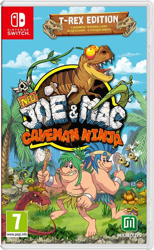 New Joe & Mac Caveman Ninja T-Rex Edition - SWITCH - gioco per Nintendo  Switch - Microids - Platform - Videogioco | IBS