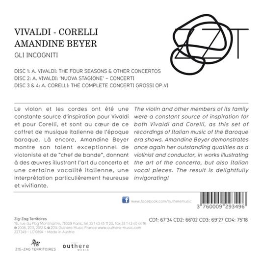 Gli incogniti - CD Audio di Arcangelo Corelli,Antonio Vivaldi,Amandine Beyer - 2