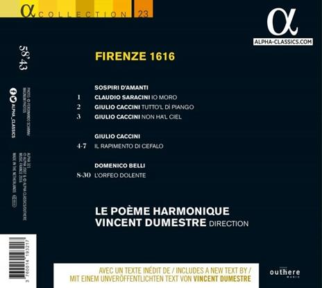 Firenze 1616 - CD Audio di Le Poeme Harmonique - 2