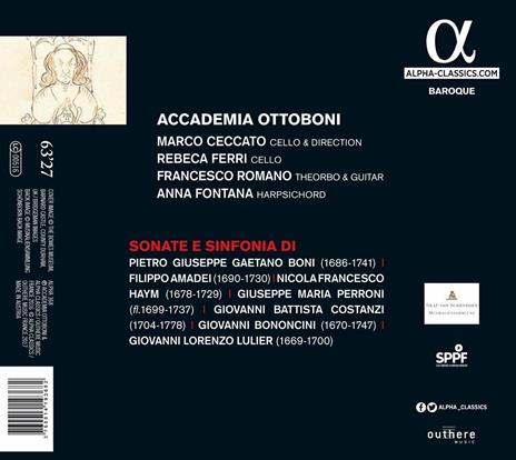 Il violoncello del Cardinale - CD Audio di Giovanni Battista Bononcini,Pietro Giuseppe Gaetano Boni,Marco Ceccato - 2