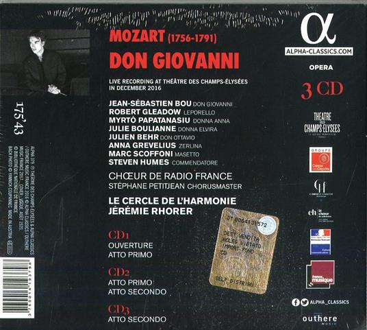 Don Giovanni - CD Audio di Wolfgang Amadeus Mozart,Le Cercle de l'Harmonie,Jérémie Rhorer - 2